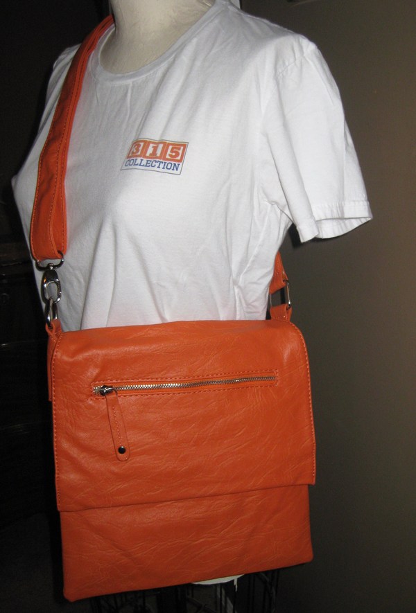 Orange Messenger Bag for iPad or Tablet